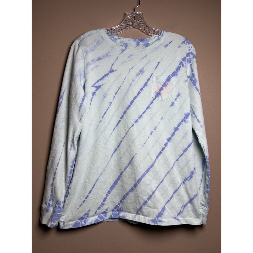 Adult M Blue Vineyard Vines Long Sleece Tee